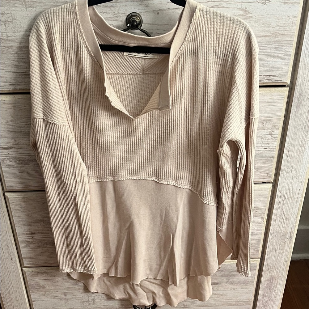 We The Free Cream Long Sleeve Top